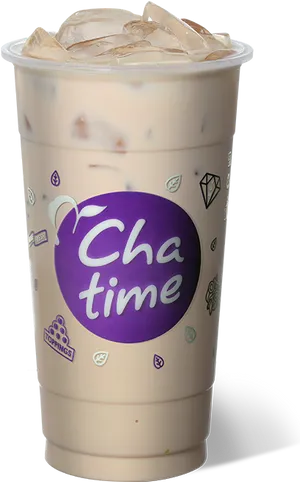 Chatime Bubble Tea Cup PNG Image