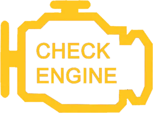 Check Engine Warning Symbol PNG Image