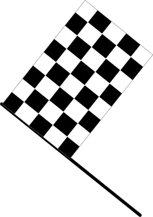 Checkered Flag Waving PNG Image