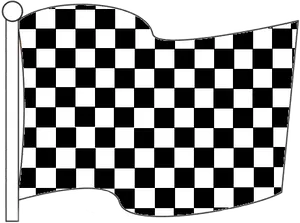 Checkered Flag Waving PNG Image