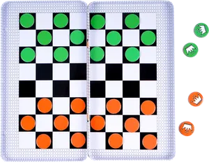 Checkers Gamein Progress PNG Image