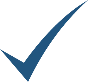 Checkmark Logo Blue Background PNG Image