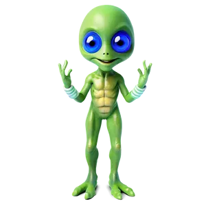 Cheerful Alien Friend Png Lyx PNG Image