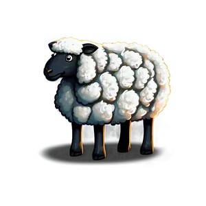 Cheerful Cartoon Sheep Png Ahw17 PNG Image