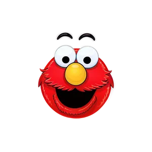 Cheerful Elmo Face For Cookies Png Kxn PNG Image