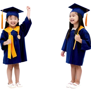 Cheerful Kindergarten Graduation Day Png Vja PNG Image