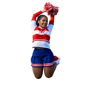 Cheerleader Jumping High PNG Xby PNG