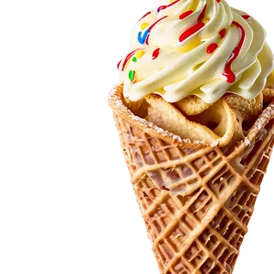 Cheesecake Waffle Cone Png Rqw PNG Image