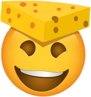 Cheesehead Laughing Emoji PNG Image