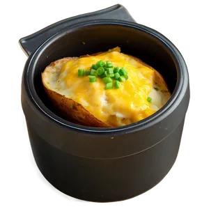 Cheesy Baked Potato Png 06212024 PNG Image