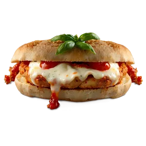 Cheesy Chicken Parmesan Sandwich Png Nwr40 PNG Image