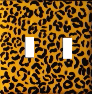 Cheetah Print Pattern Censor Bars PNG Image