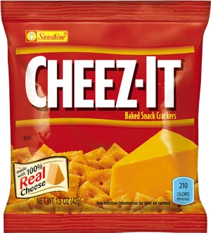 Cheez It Baked Snack Crackers Package PNG Image