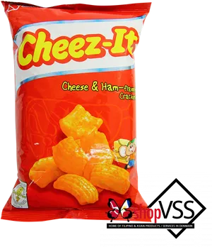 Cheez It Cheese Ham Flavor Crackers Package PNG Image