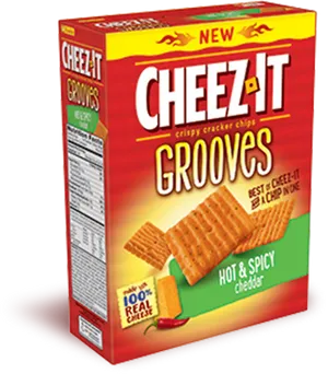 Cheez It Grooves Hotand Spicy Box PNG Image