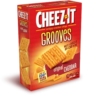 Cheez It Grooves Original Cheddar Box PNG Image