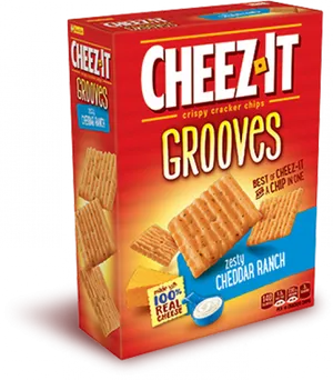 Cheez It Grooves Zesty Cheddar Ranch Box PNG Image