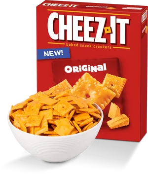 Cheez It Original Snack Crackers Box PNG Image