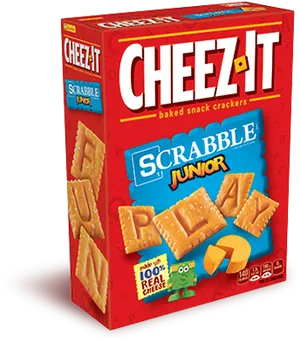 Cheez It Scrabble Junior Edition Box PNG Image