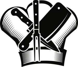 Chef Hat Knives Logo PNG Image