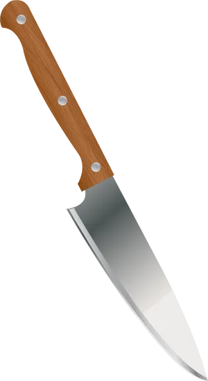 Chef Knifeon Black Background.jpg PNG Image