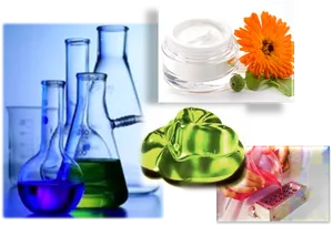 Chemistryand Cosmetology Collage PNG Image