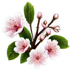 Cherry Blossom Bouquet Png Vvg71 PNG Image