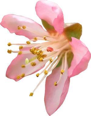 Cherry Blossom Closeup PNG Image