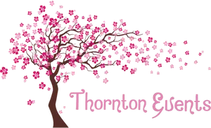 Cherry Blossom Graphic Thornton Events PNG Image