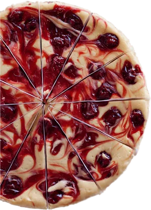 Cherry Cheesecake Slices PNG Image