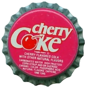 Cherry Coke Bottle Cap PNG Image