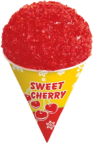 Cherry Snow Conein Cone Cup PNG Image