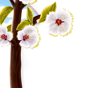 Cherry Tree Close-up Png Esv PNG Image