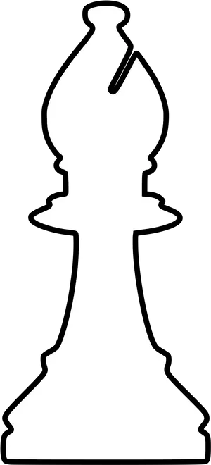 Chess Bishop Silhouette PNG Image