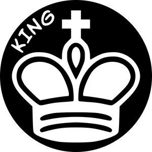 Chess King Piece Icon PNG Image