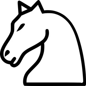 Chess Knight Piece Icon PNG Image