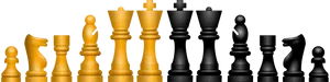 Chess Pieces Showcase PNG Image