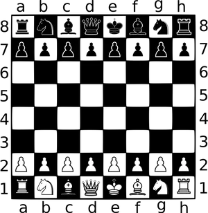 Chessboard Initial Setup PNG Image