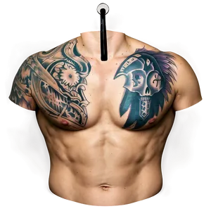 Chest Tattoo C PNG Image