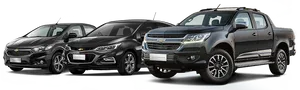 Chevrolet Car Lineup PNG Image