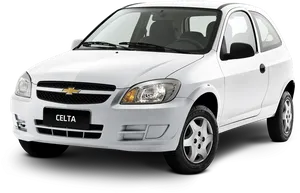 Chevrolet Celta Compact Car White Background PNG Image