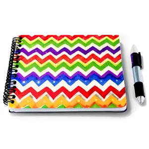 Chevron Notebook Cover Png 06282024 PNG Image