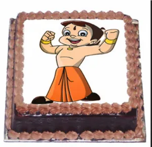 Chhota Bheem Cake Design PNG Image