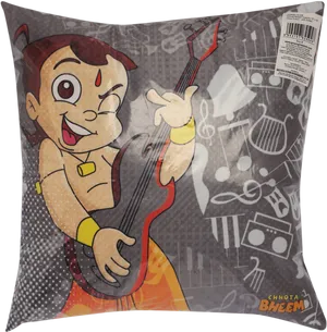 Chhota Bheem Musical Cushion PNG Image