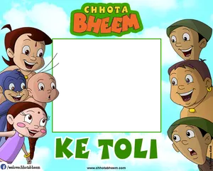 Chhota Bheemand Friends Group Photo PNG Image