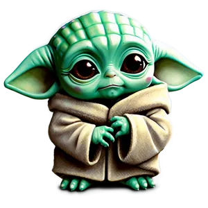 Chibi Baby Yoda Cute Png 39 PNG Image