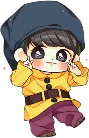 Chibi_ Character_ Cute_ Pose.png PNG Image