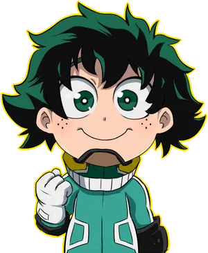 Chibi Deku My Hero Academia PNG Image