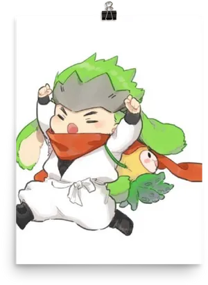 Chibi Genji Celebration PNG Image