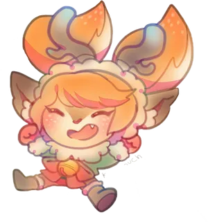 Chibi Gnar Leagueof Legends PNG Image